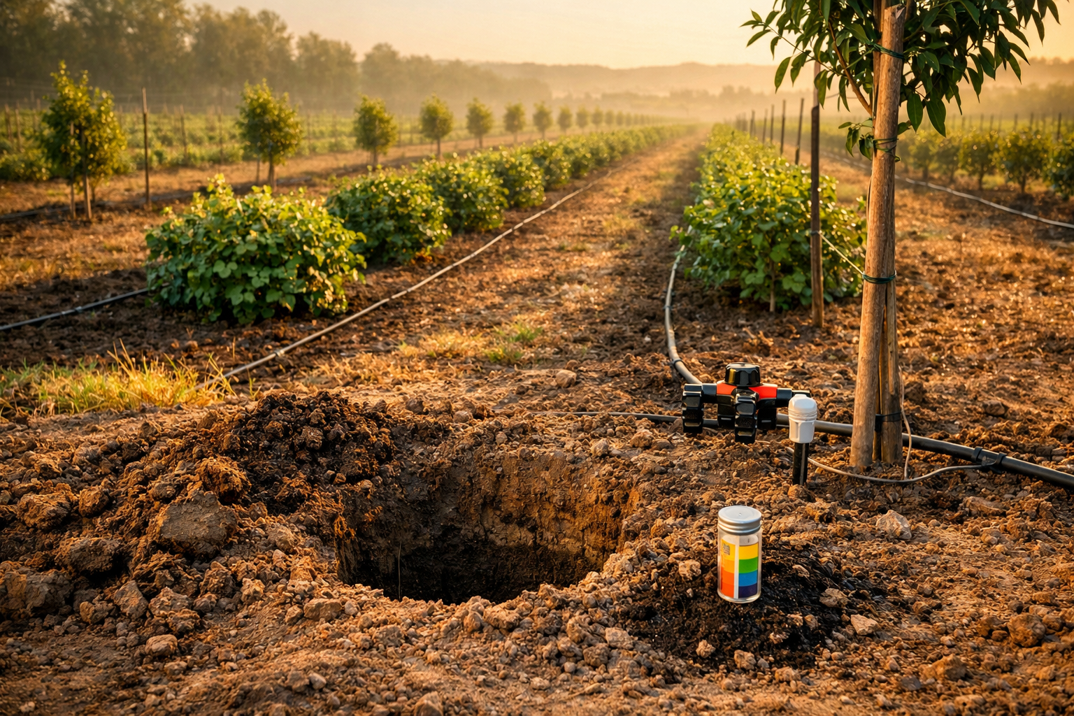 Agricultural Production of Hazelnuts and Almonds: How to Design a Profitable Orchard (Soil, Planting Layout, and Irrigation)