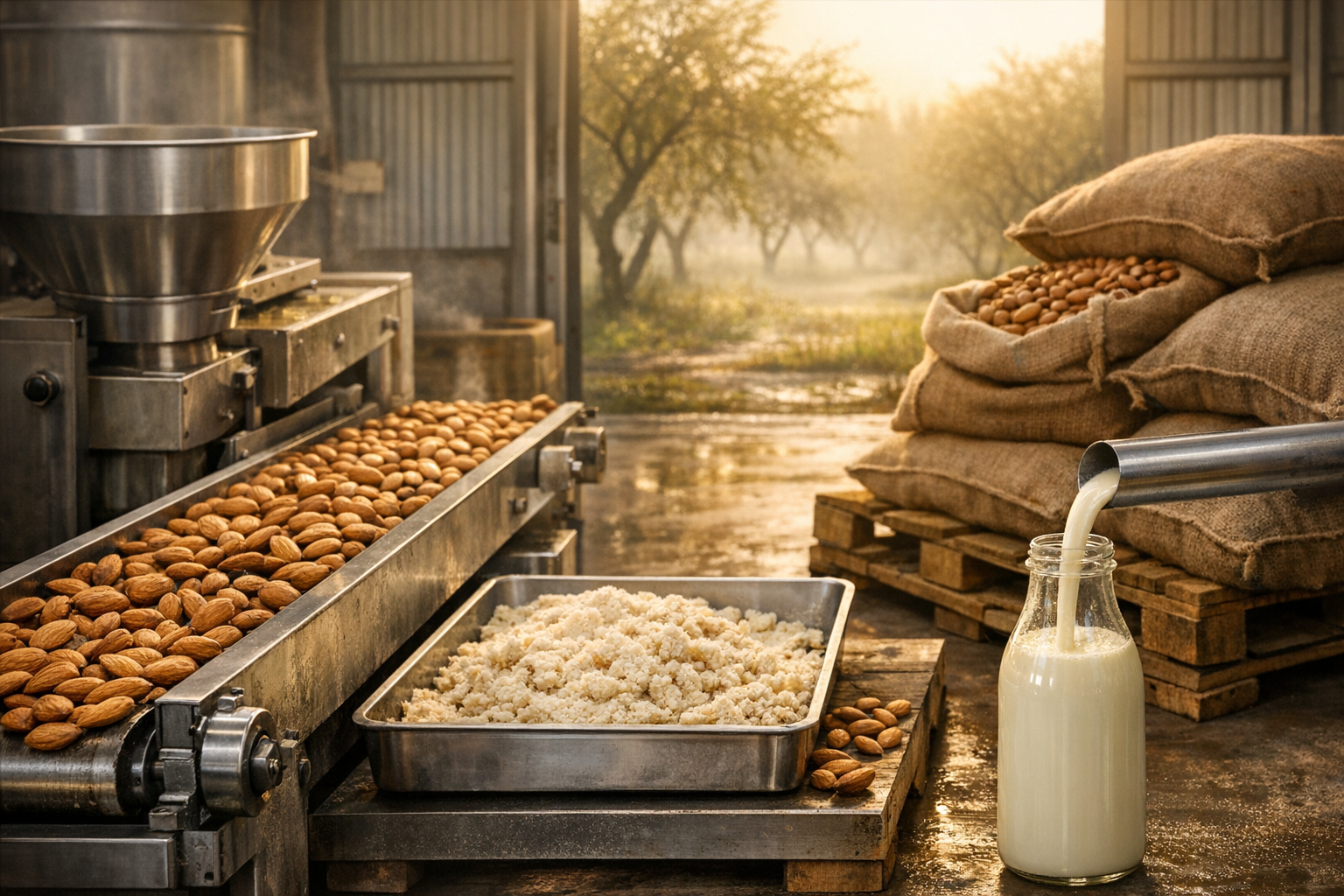 Almond Milk’s Next Growth Wave and What It Means for Raw Almond Demand and Italy’s Processing Chain